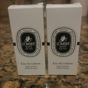 NIB Set of 2 Diptyque L'Ombre Dans L'Eau Samples
